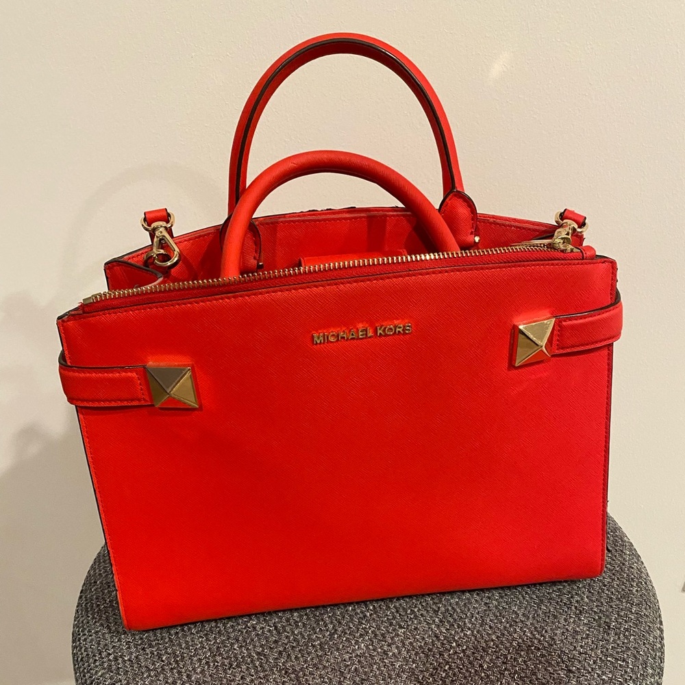 Michael Kors leather satchel